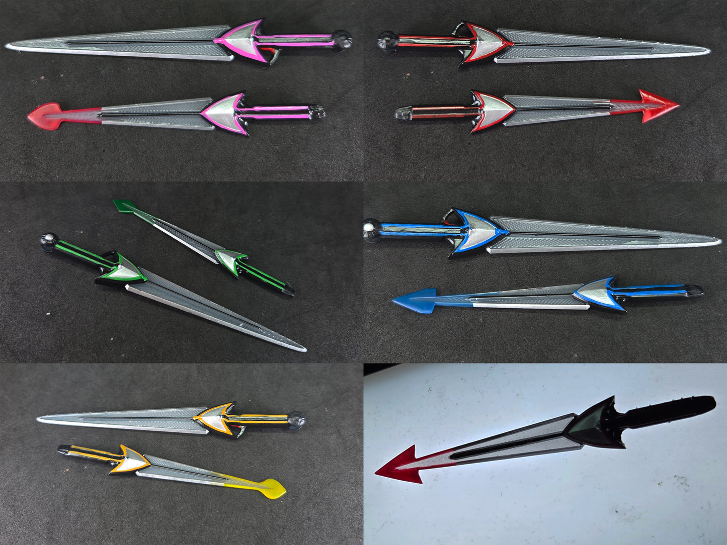 Power Rangers Time Froce - Chrono Sabers | Timeranger - Double Vector | Lighting Collection Accesory