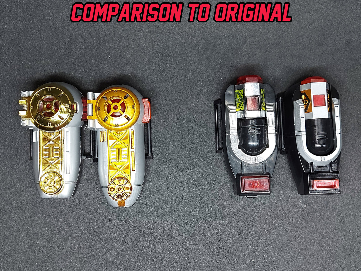 3D Printed & Painted Power Rangers Zeo - Zeonizer / Ohranger - Power Brace | Display Prop