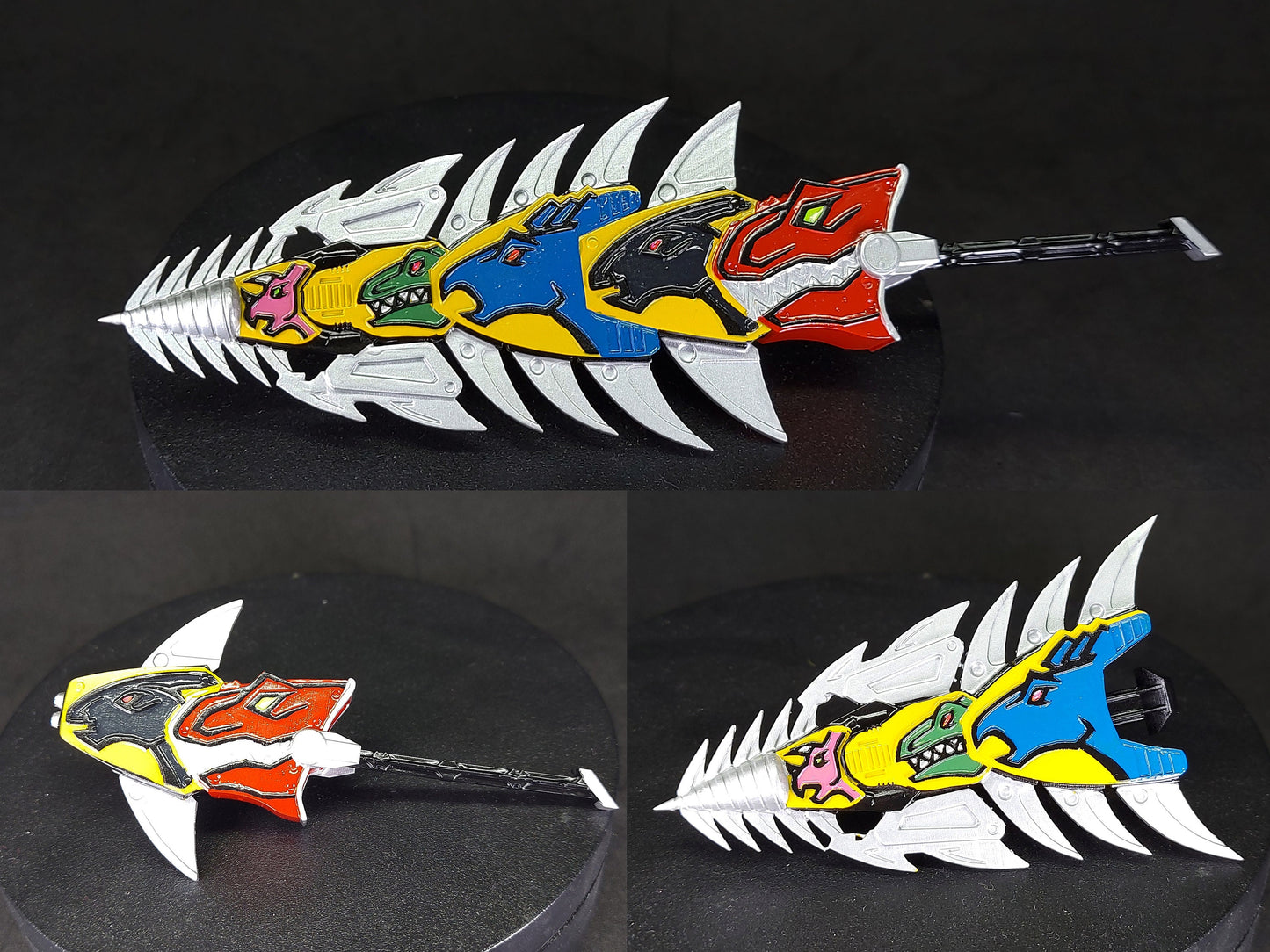 Power Rangers Dino Charge - Zyuden Sentai Kyoryuger - Combined Weapons | Dino Spike | Fang Shot | Lan Slasher