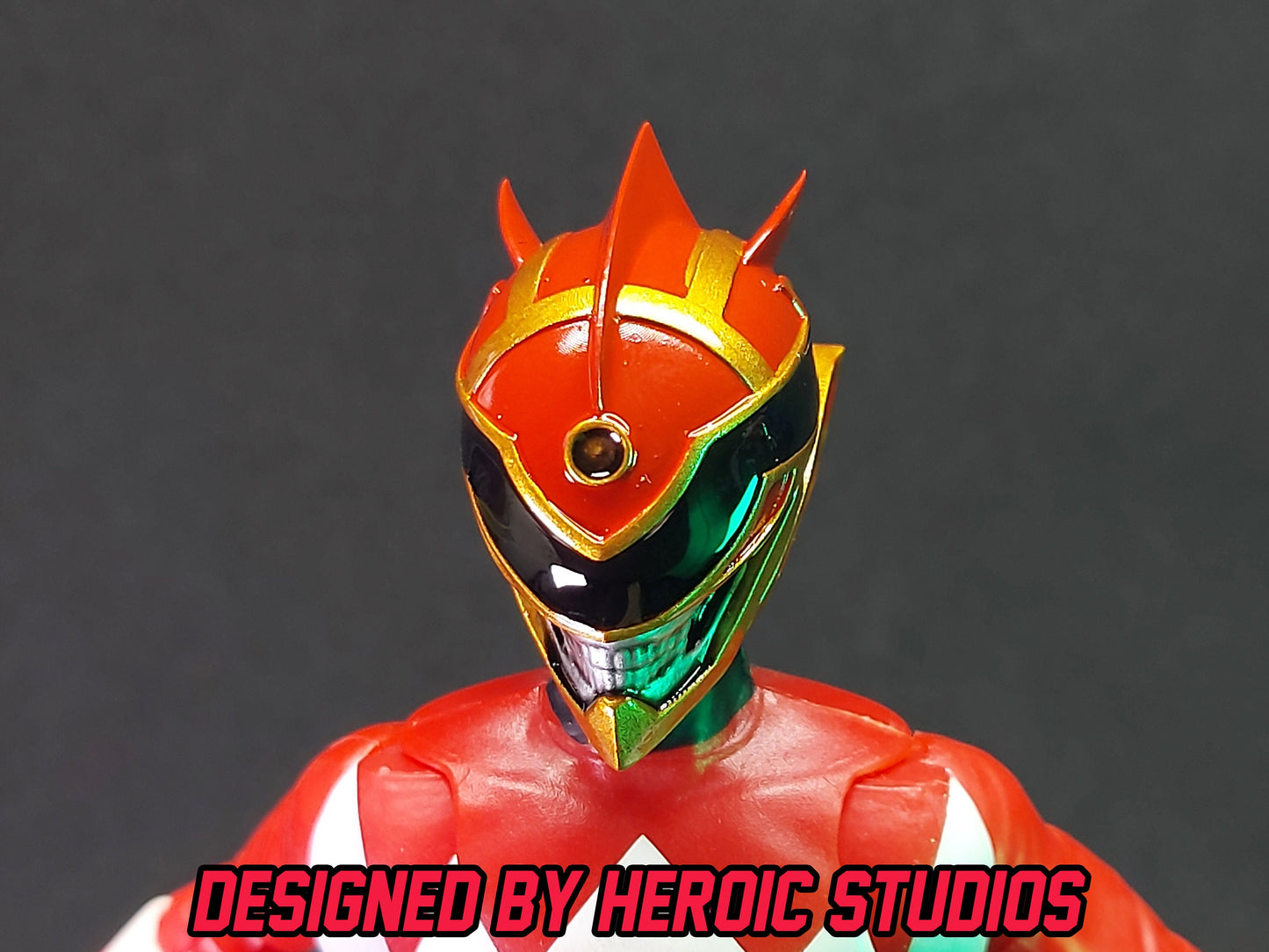Boom Comics Power Rangers - Lightning Collection Red Death Ranger Painted Helmet | Created by Heroic Studios