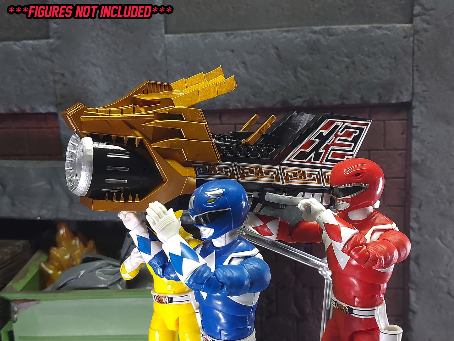 Mighty Morphin Power Rangers - Power Cannon \ DaiRanger - Super Qi-Power Bazooka | Lightning Collection Accessory Weapons