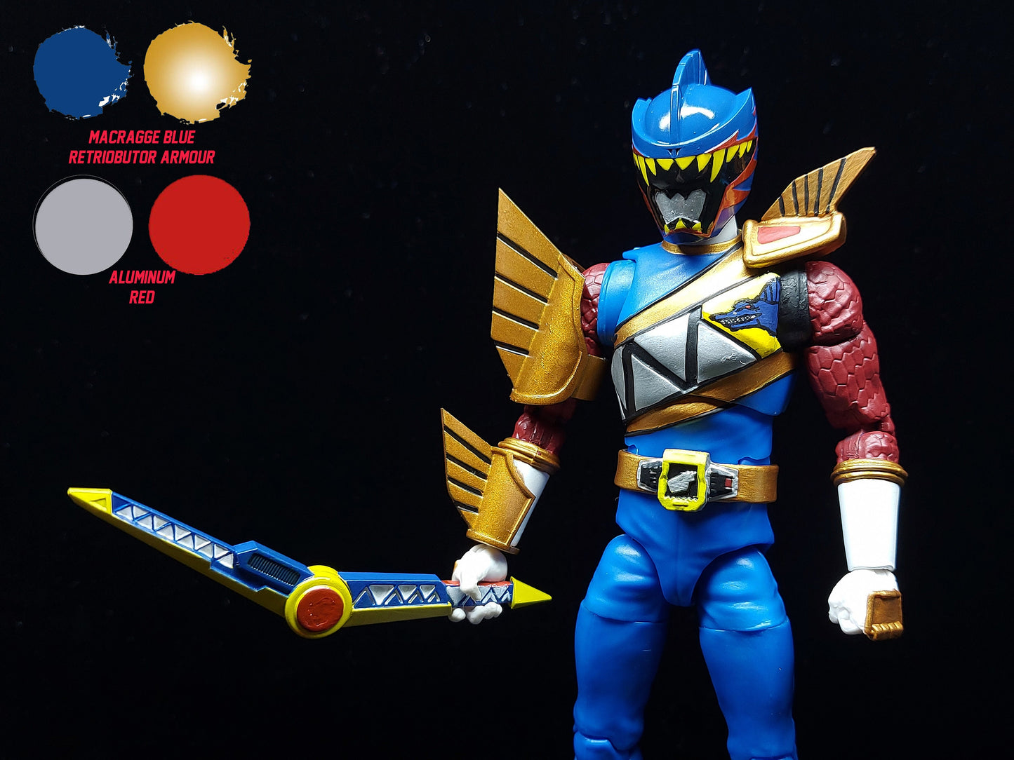 Power Rangers Dino Charge Dark Ranger | Talon Ranger Conversion Kit | Lightning Collection Accessories