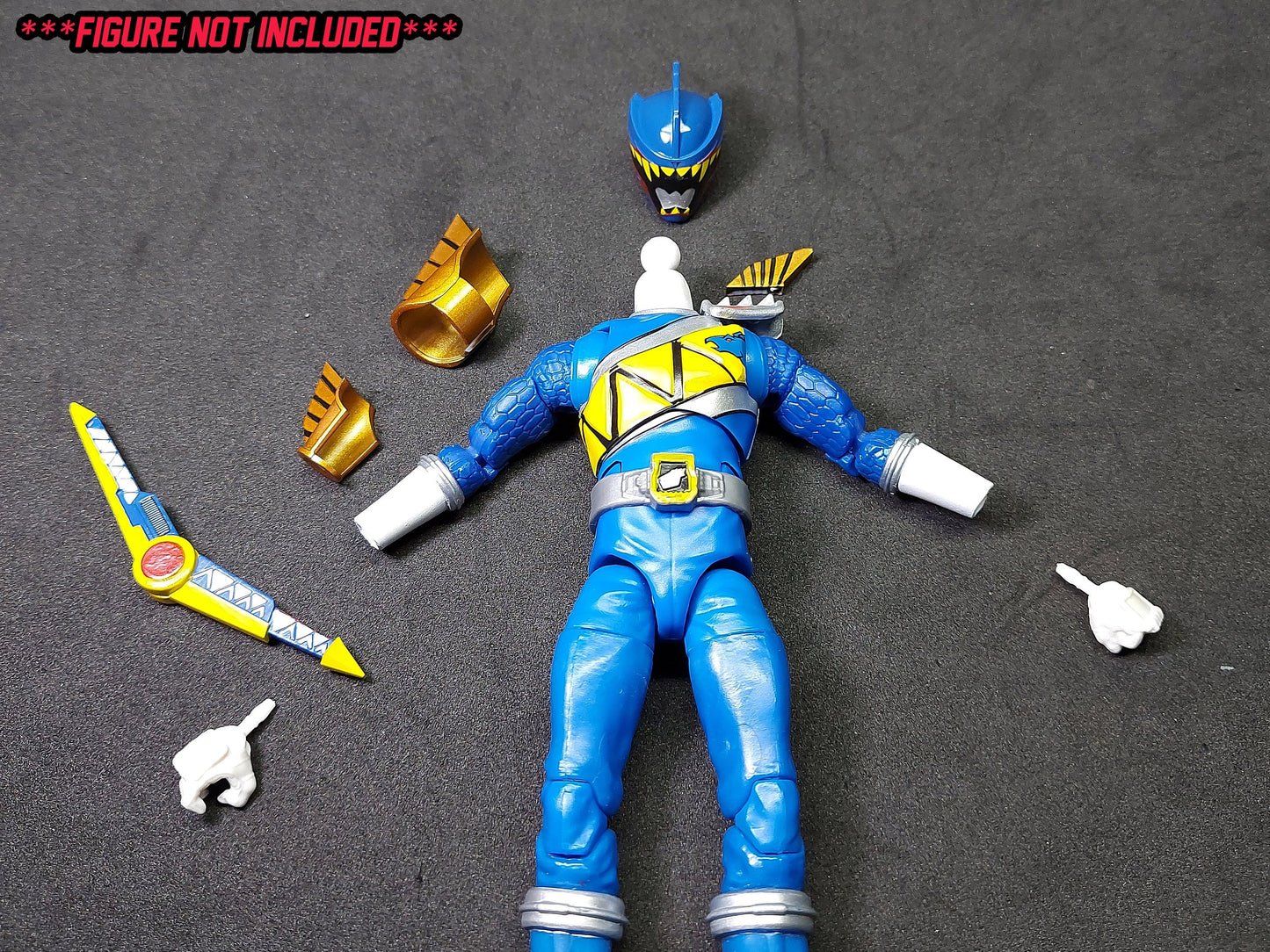Power Rangers Dino Charge Dark Ranger | Talon Ranger Conversion Kit | Lightning Collection Accessories