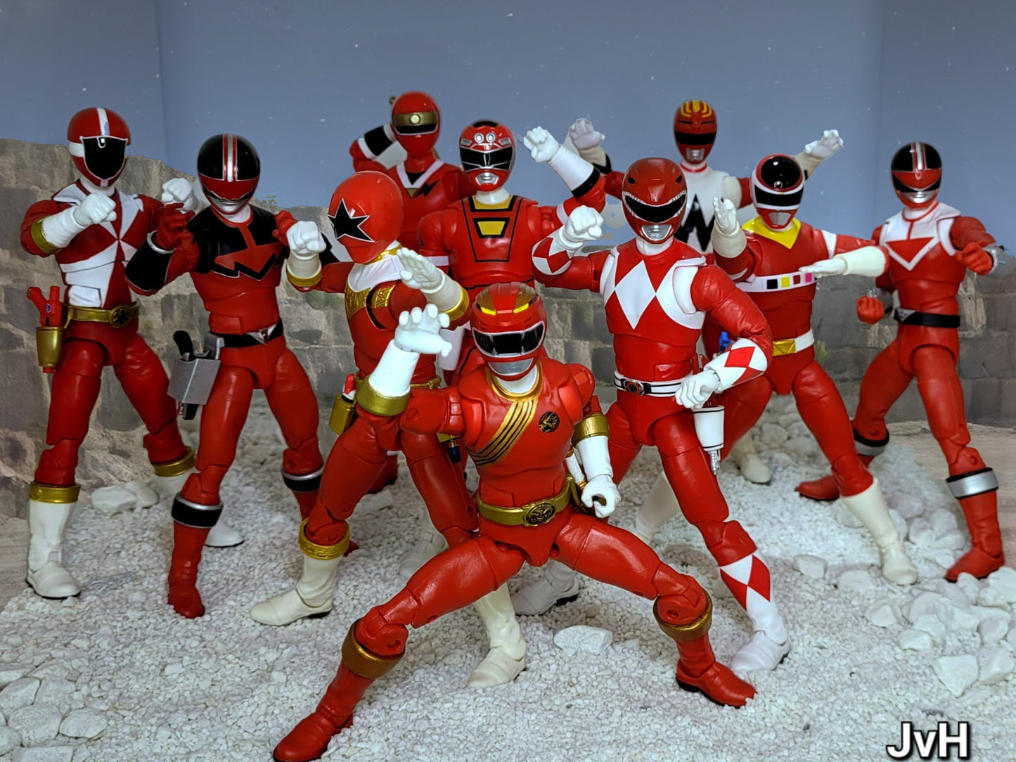 Red Wild Force Helmet | Lightning Collection Accesory | 3D Printed