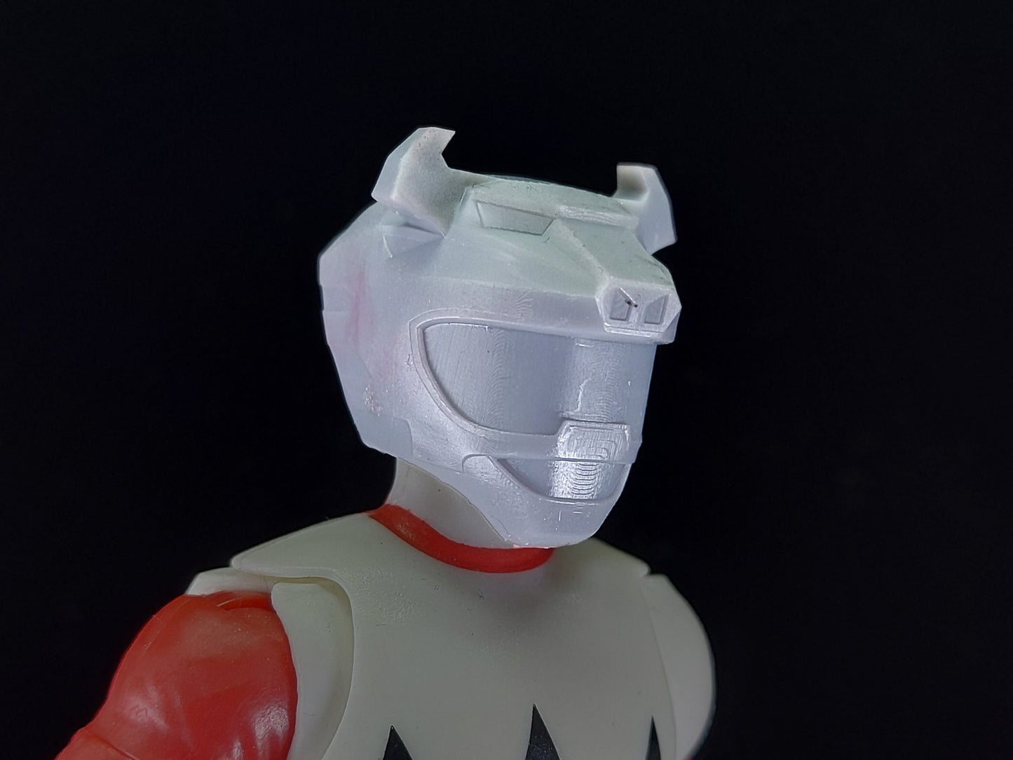 Black Wild Force / Gaoranger Ranger Helmet | Lightning Collection / 1:12 Accessory | 3D Printed