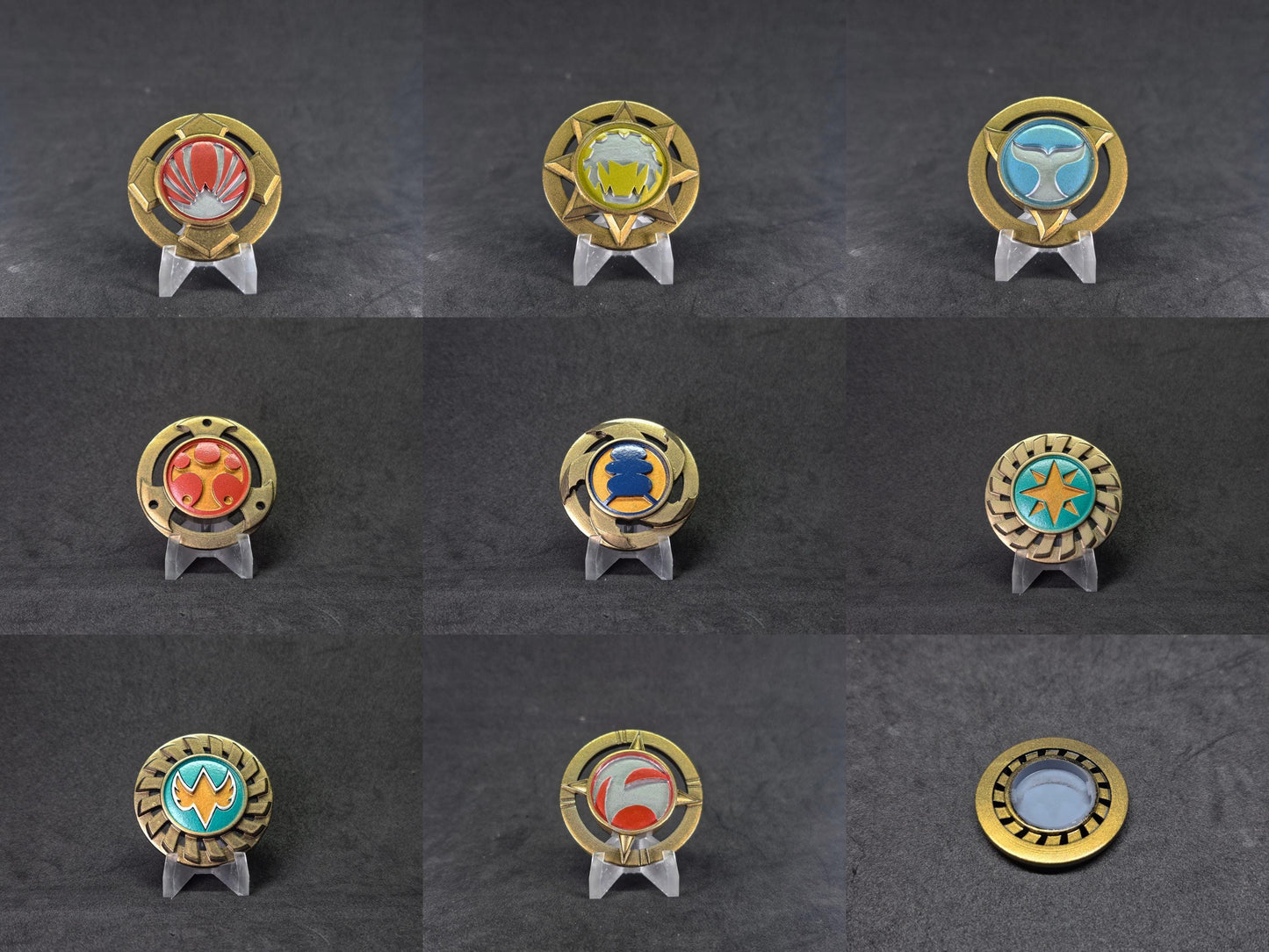 Power Rangers Ninja Storm / Hurricaneger - Power Discs / Shinobi Medals | Replacement Part | 3D Printed & Painted