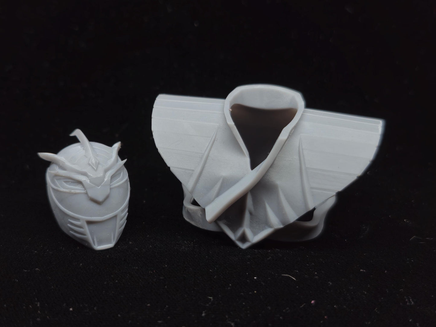 Lord Drakkon Evo 1 Helmet and Shield | Lightning Collection 1:12 Accesory | 3D Printed
