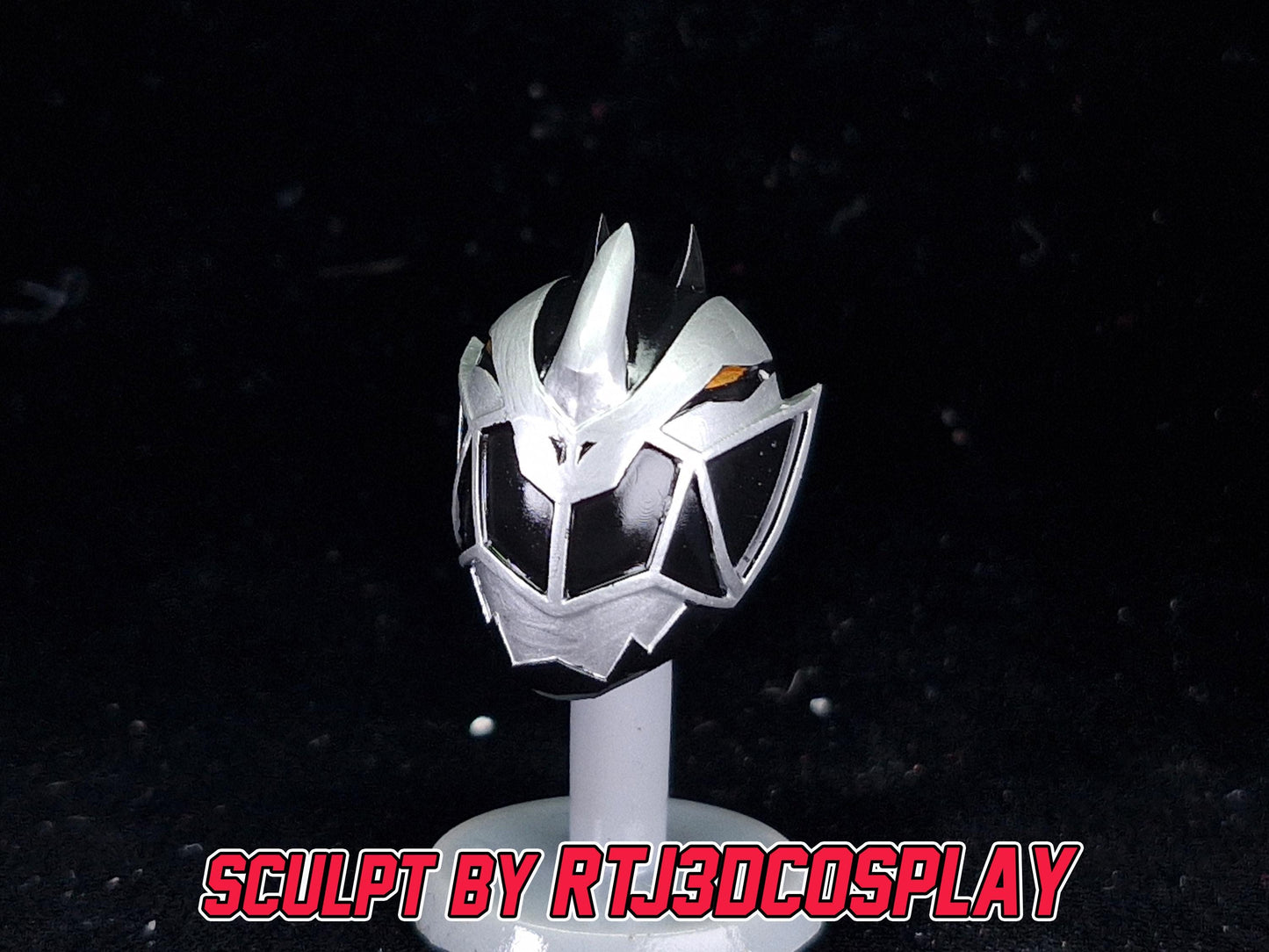 Black Dino Fury Ranger Helmet | Lightning Collection Accessory | 3D Printed