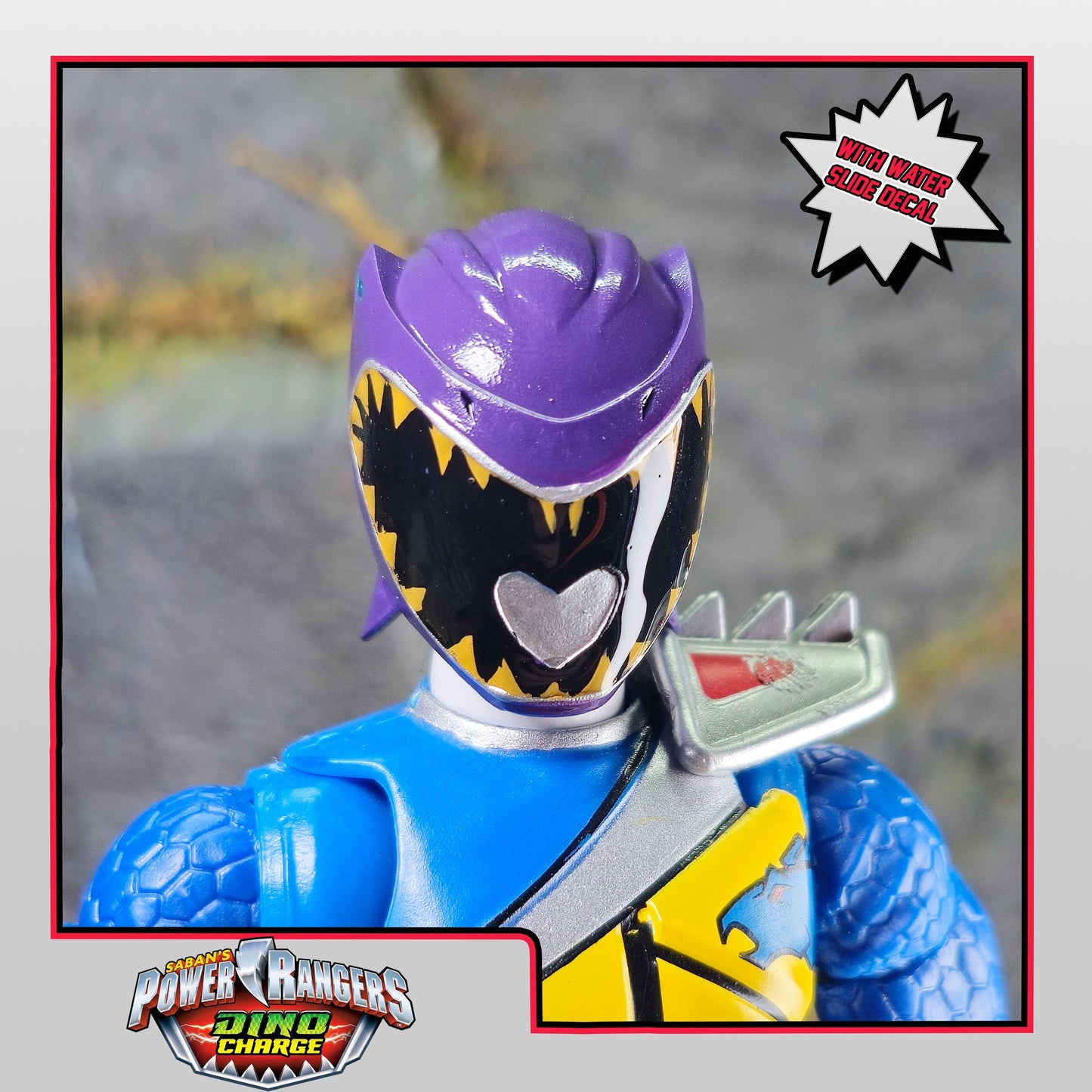 Purple Dino Charge Ranger Helmet | Lightning Collection Accessory | 3D Printed