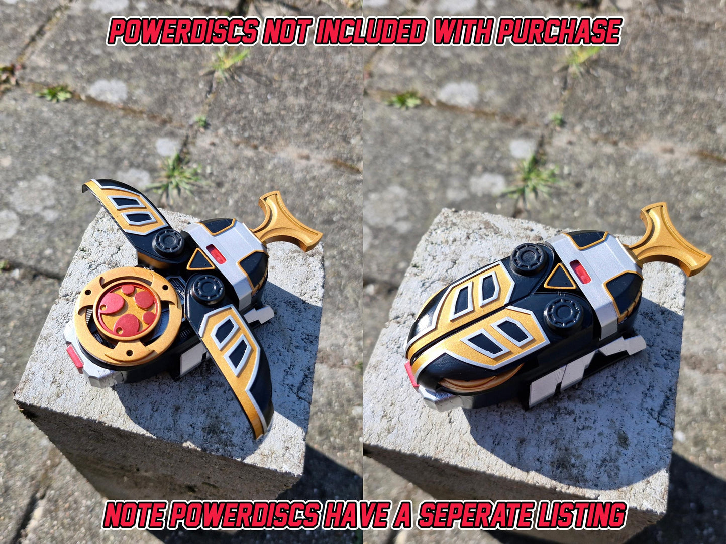 3D Printed & Painted Power Rangers Ninja Storm -Thunder Morpher | Hurricaneger - Gourai Changer | Display Prop