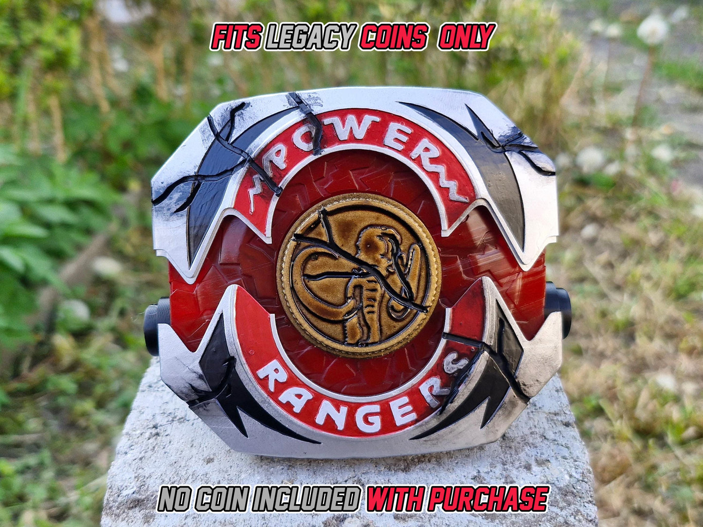 3D Printed Mighty Morphin Damaged Power Morpher | REMASTERED | No Coins Included | For Display Only