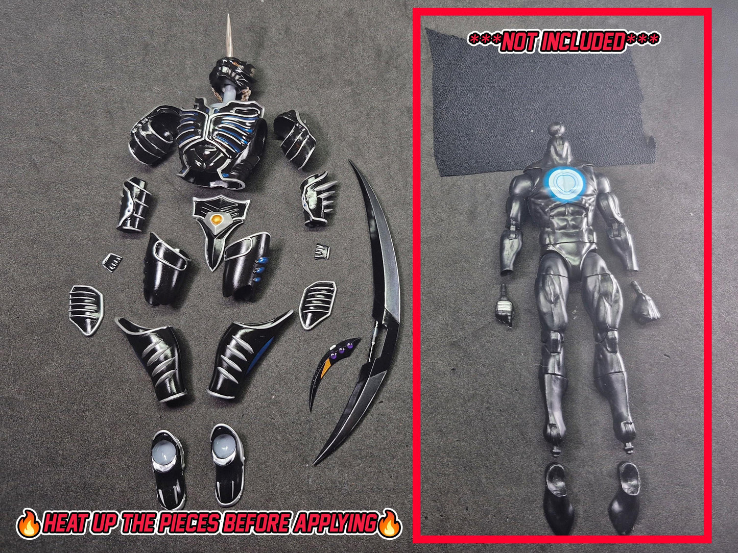 Power Rangers Wild Force - Zen-Aku | Gaoranger - Duke Org Rouki | Conversion Kit | Marvel Legends | Lightning Collection | 1/12 Accessories