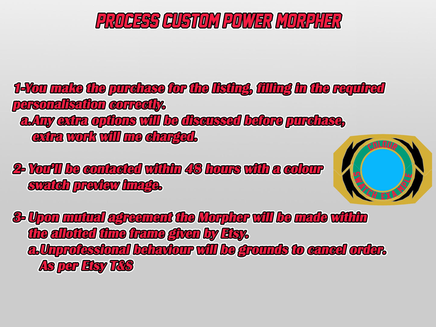 3D Printed Mighty Morphin Power Rangers the Movie Power Morpher | REMASTERED | No Coins Included | For Display Only
