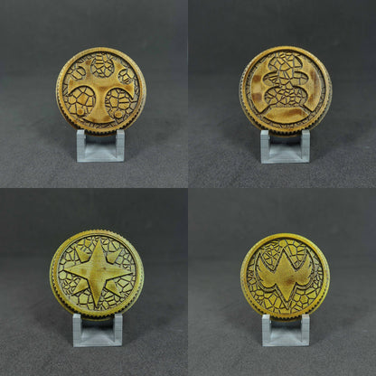 Power Rangers Ninja Storm - Ninpuu Sentai Hurricaneger Power Coins [Legacy Morpher - Lightning Collection Morpher - Classic 1993 Morpher]