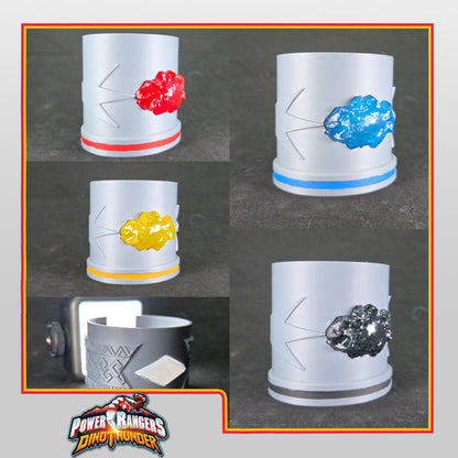 3D Printed Power Rangers Dino Thunder - Dino Gems Bracelet/ Abaranger | Display Prop