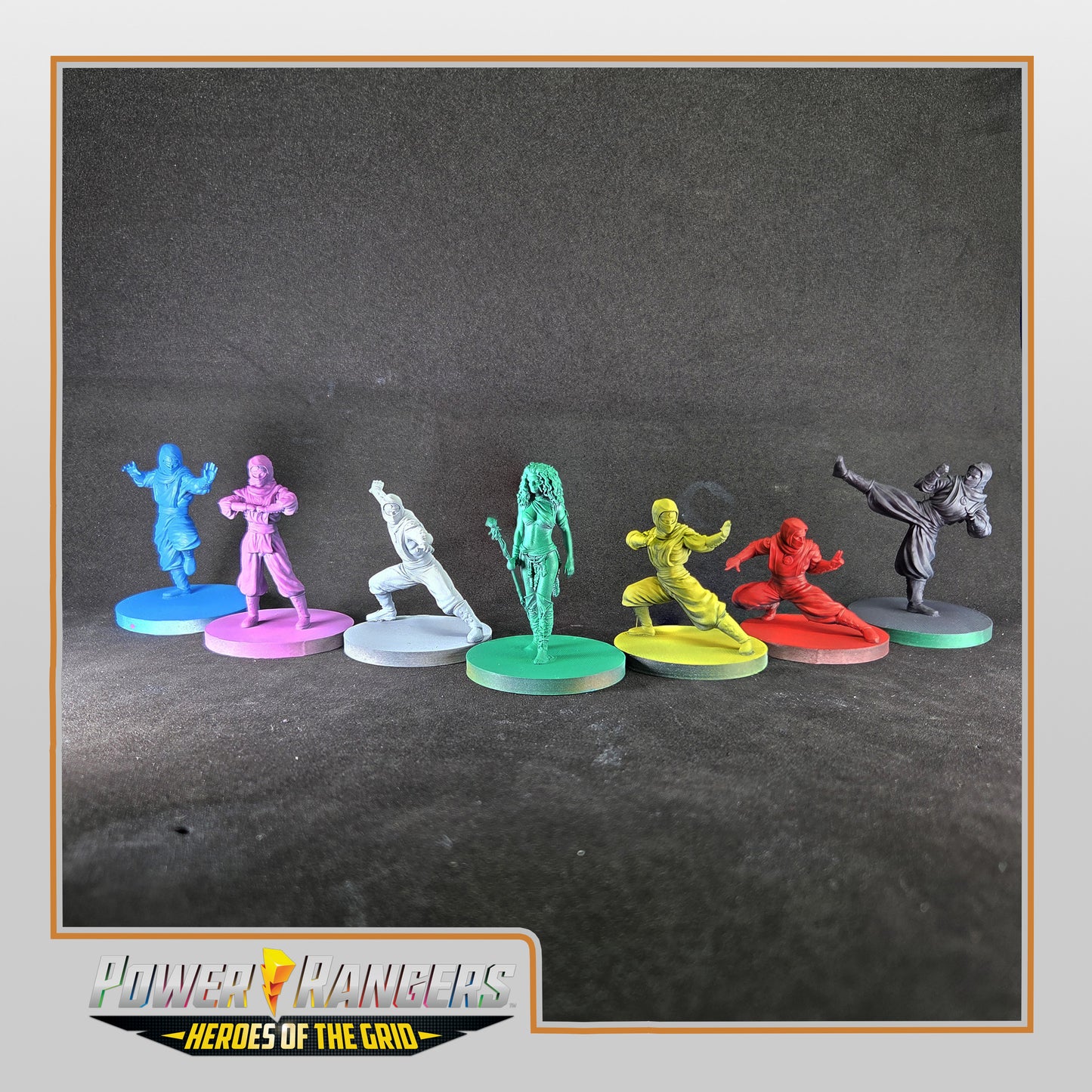 Heroes of the Grid - Ninjetti Rangers Miniatures | Epic Scale 50mm Miniature Tabletop Gaming