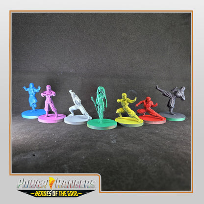 Heroes of the Grid - Ninjetti Rangers Miniatures | Epic Scale 50mm Miniature Tabletop Gaming
