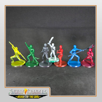 Heroes of the Grid - Five Star Squadron Rangers / Gosei Sentai Dairanger Miniatures | Epic Scale 50mm Miniature Tabletop Gaming
