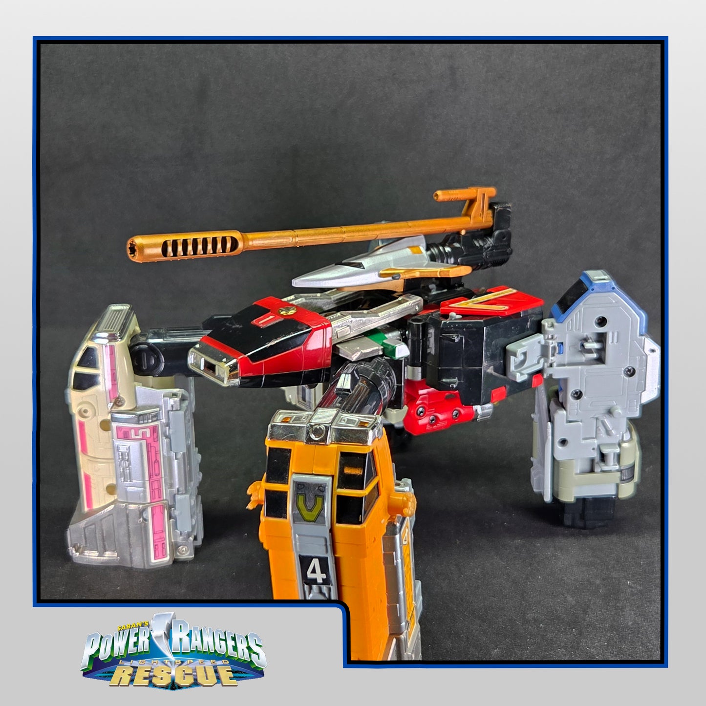 Power Rangers Lightspeed Rescue Deluxe Omega Megazord Replacement Parts | 3D Printed Parts [2000]