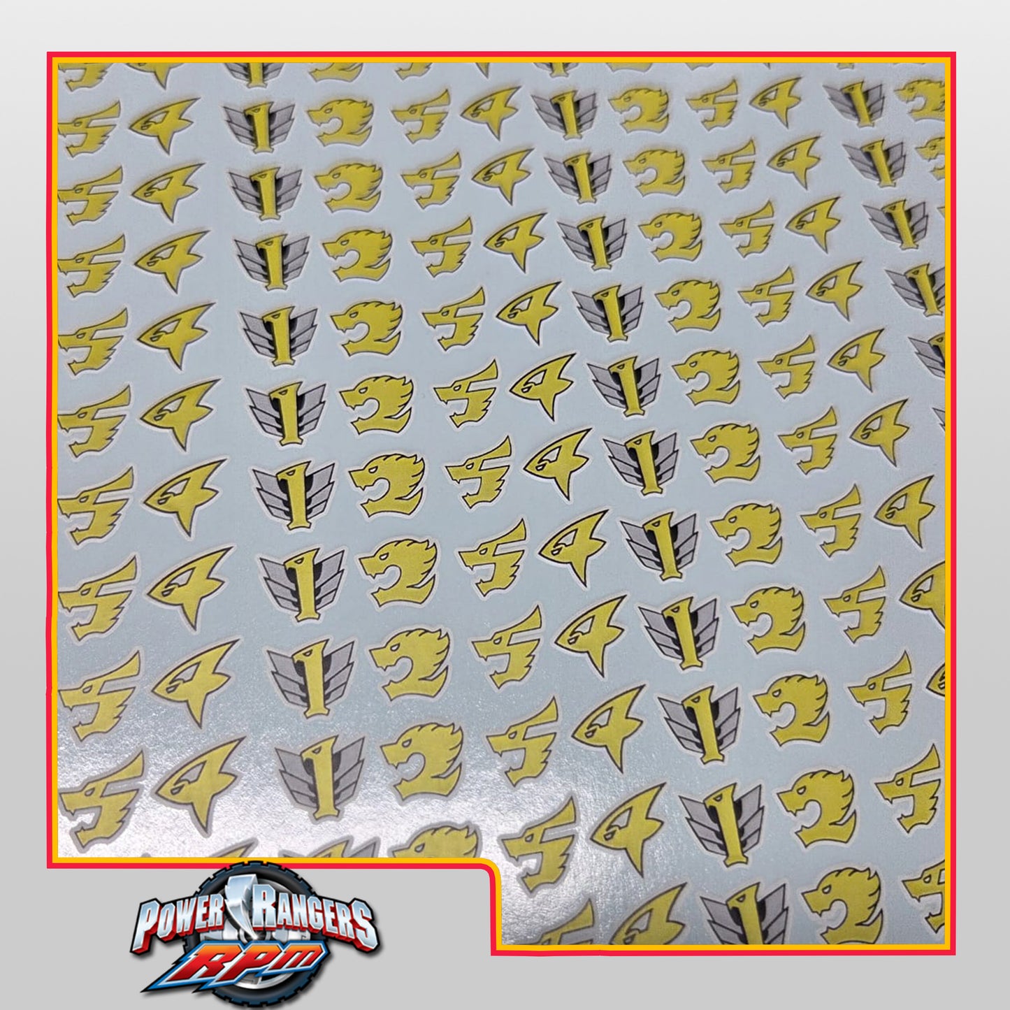 Power Rangers R.P.M. Decals |  Lighting Collection | 1/12 Accesory