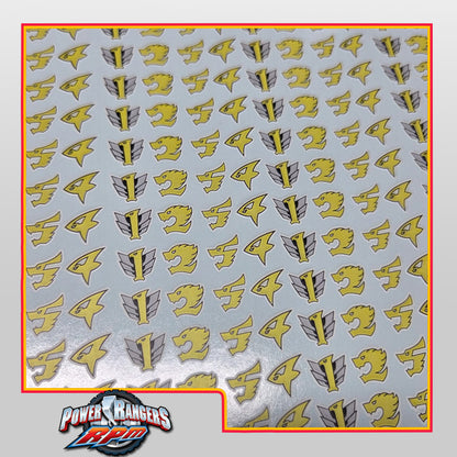 Power Rangers R.P.M. Decals |  Lighting Collection | 1/12 Accesory
