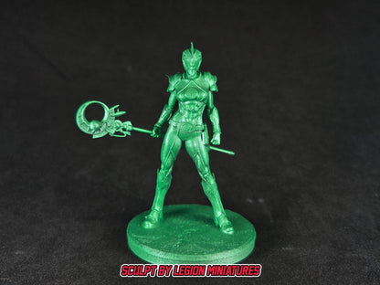 Heroes of the Grid - Power Rangers Prime - Green Ranger | Epic Scale 50mm Miniature Tabletop Gaming
