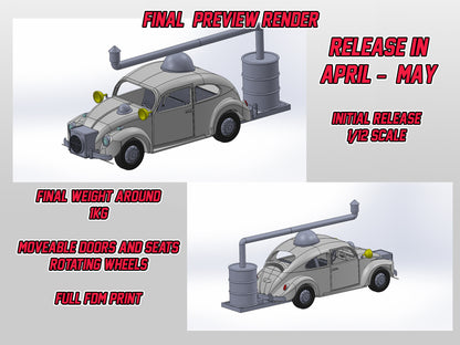 *PREORDER* Mighty Morphin Power Rangers - The Rad Bug - Action Figure Accesory - 1/12 Scale Car