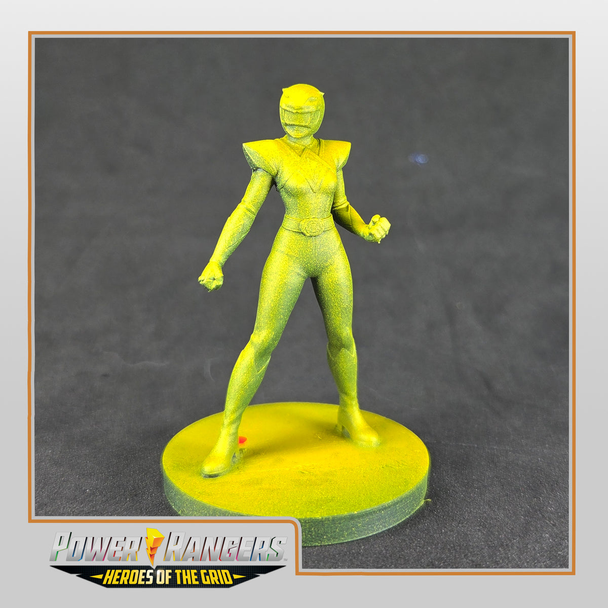 Heroes of the Grid - Power Rangers Unlimited - Striking Tiger Ranger Miniature | Epic Scale 50mm Miniature Tabletop Gaming