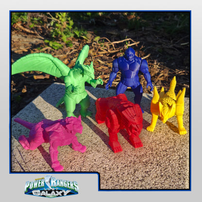 Power Rangers Lost Galaxy / Gingaman - Galactabeasts / Starbeast 3D Printed [1999]