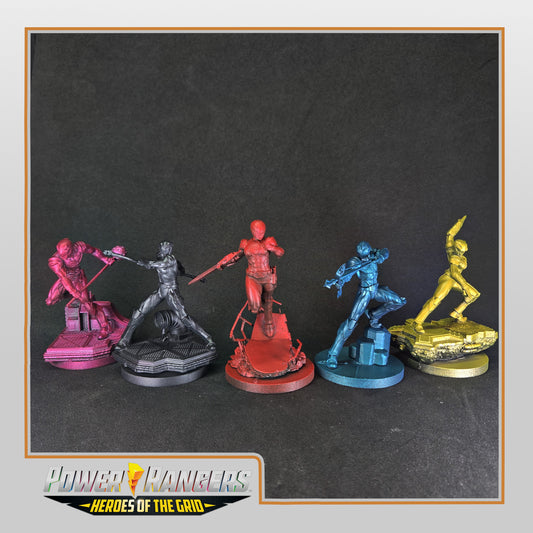 Heroes of the Grid - Power Rangers Prime | Epic Scale 50mm Miniature Tabletop Gaming