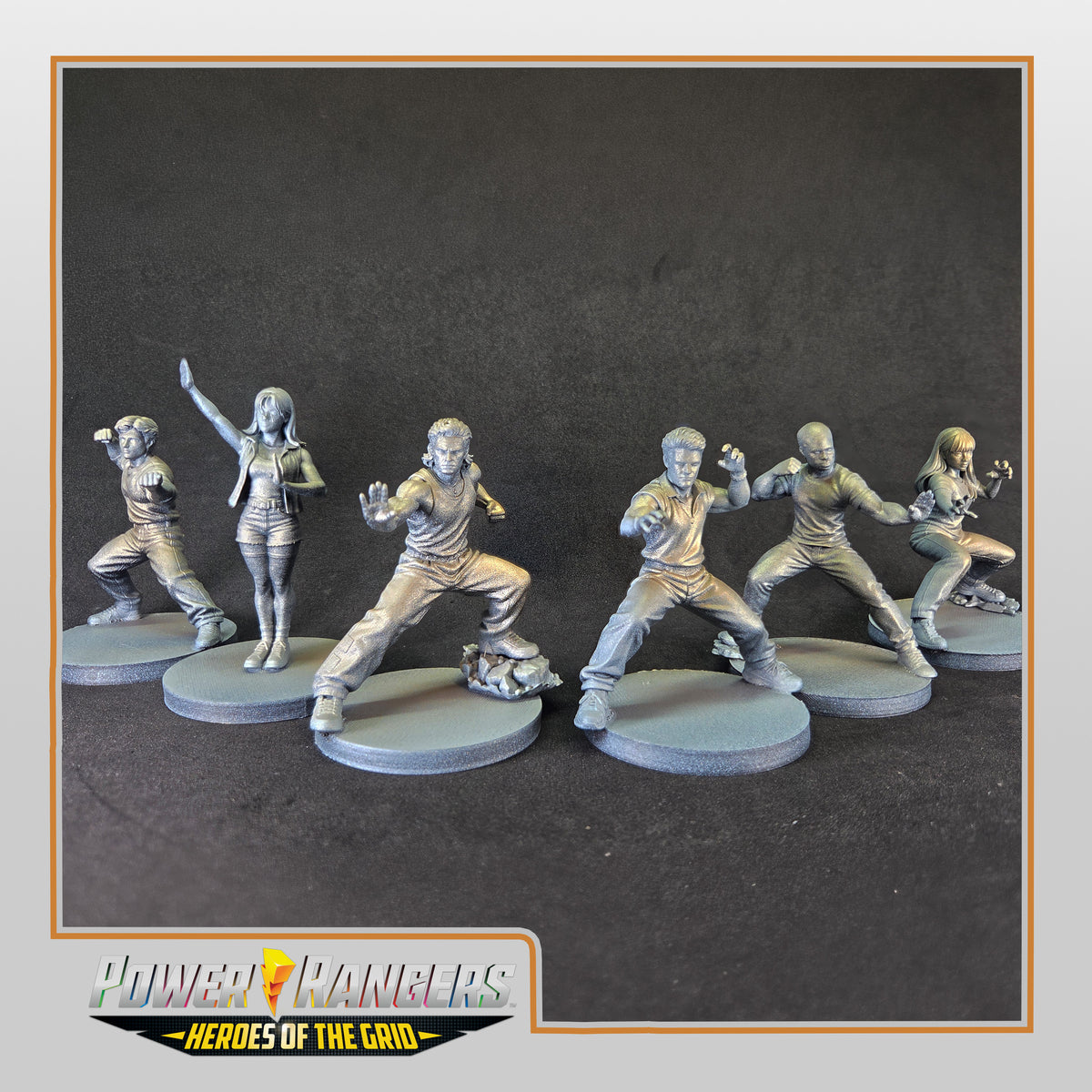 Heroes of the Grid - Mighty Morphin Power Rangers Civilian Form Miniatures | Epic Scale 50mm Miniature Tabletop Gaming