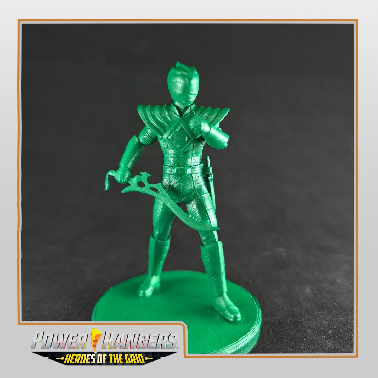 Heroes of the Grid Green Ranger V2 Alternate Sculpt | Epic Scale 50mm Miniature Tabletop Gaming