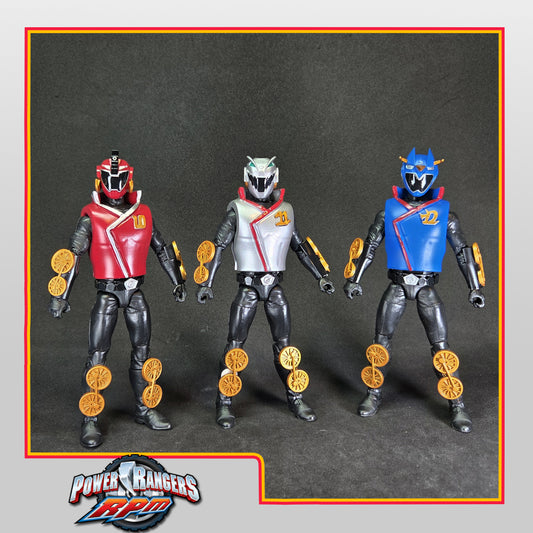 Power Rangers R.P.M - Full Throttle Paleo Rangers / Engine Sentai Go-Onger Conversion Kit | Lightning Collection Accessories