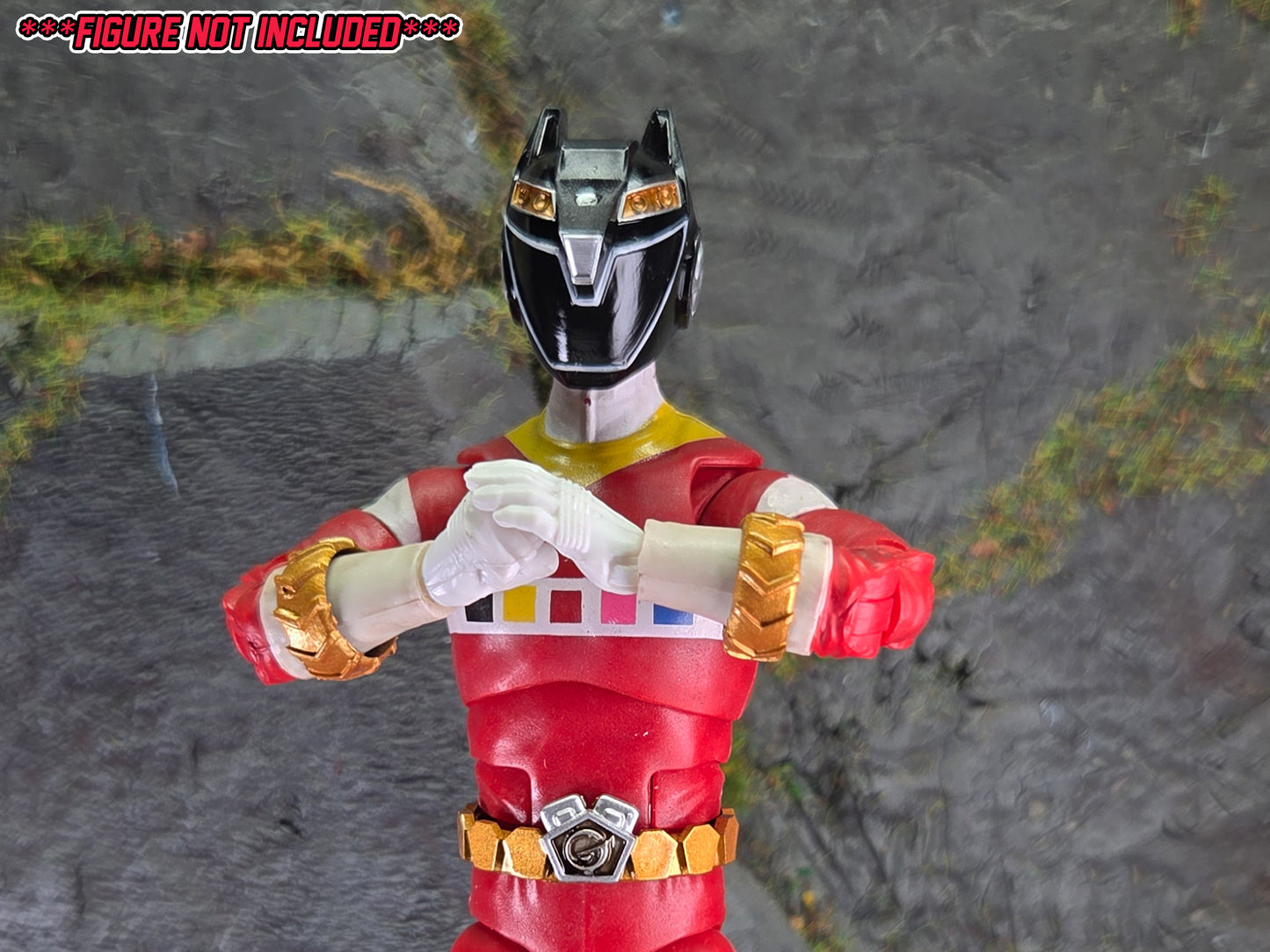 Power Rangers R.P.M - Ranger Operator Series Black / Engine Sentai Go-Onger - Go-On Black Conversion Kit | Lightning Collection Accessories