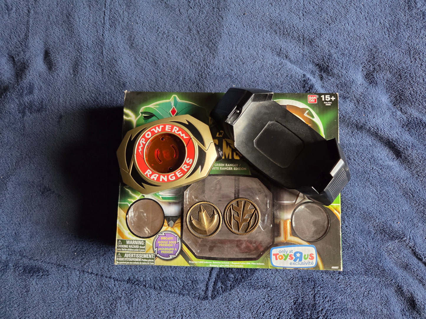 Bandai Mighty Morphin Power Rangers Legacy Power Morpher Green and White Ranger