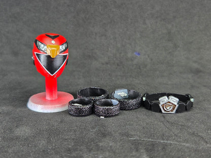 Power Rangers R.P.M - Ranger Operator Series Red / Engine Sentai Go-Onger - Go-On Red Conversion Kit | Lightning Collection Accessories