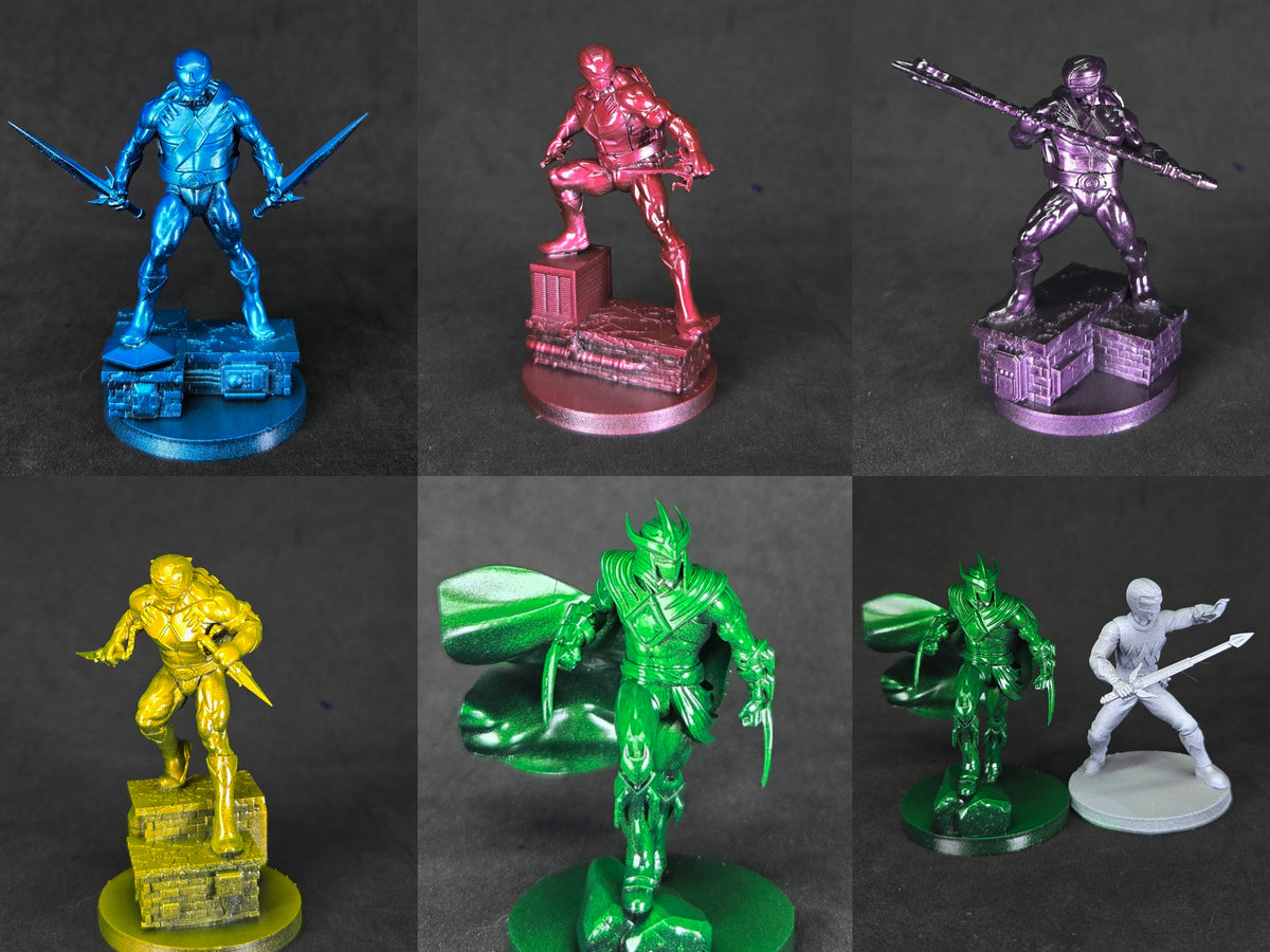 Heroes of the Grid - Power Rangers - Teenage Mutant Ninja Turtles Corssover / TMNT / Mighty Morphin Power Rangers/Teenage Mutant Ninja Turtles Miniatures | Epic Scale 50mm Miniature Tabletop Gaming