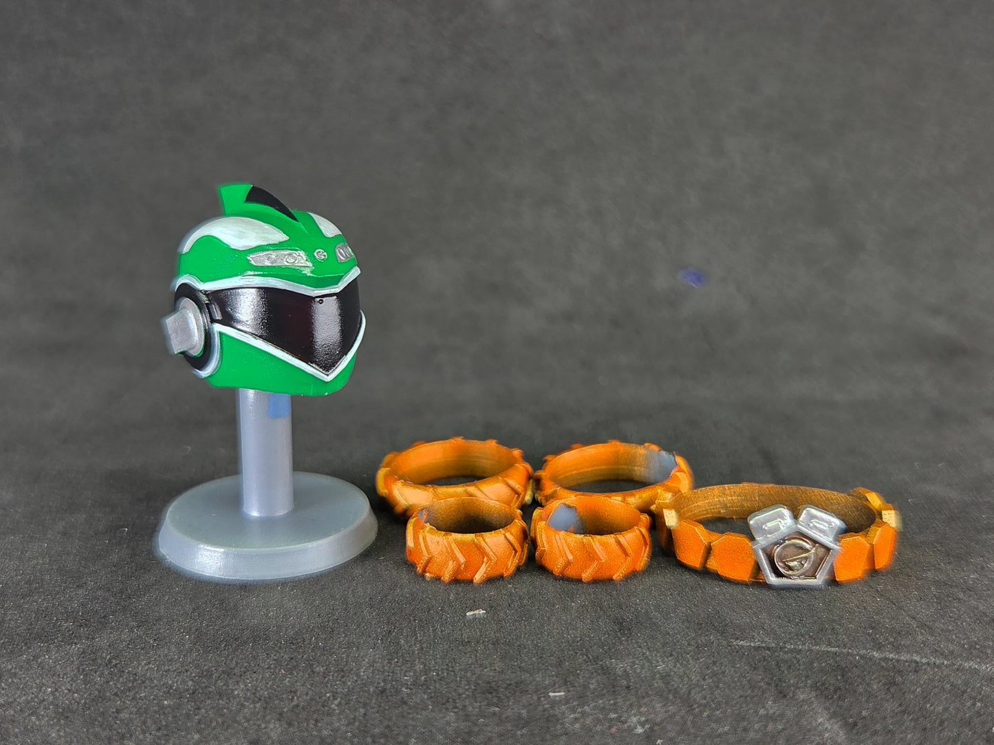 Power Rangers R.P.M - Ranger Operator Series Green / Engine Sentai Go-Onger - Go-On Green Conversion Kit | Lightning Collection Accessories