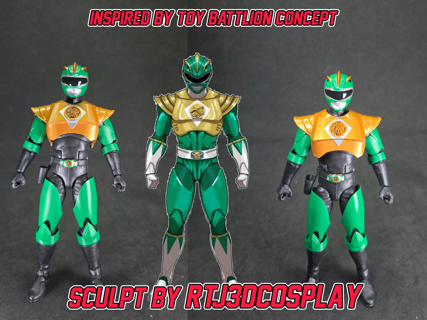 Mighty Morphin Power Rangers The Movie 1995 | Green Ranger | Lightning Collection Conversion Kit