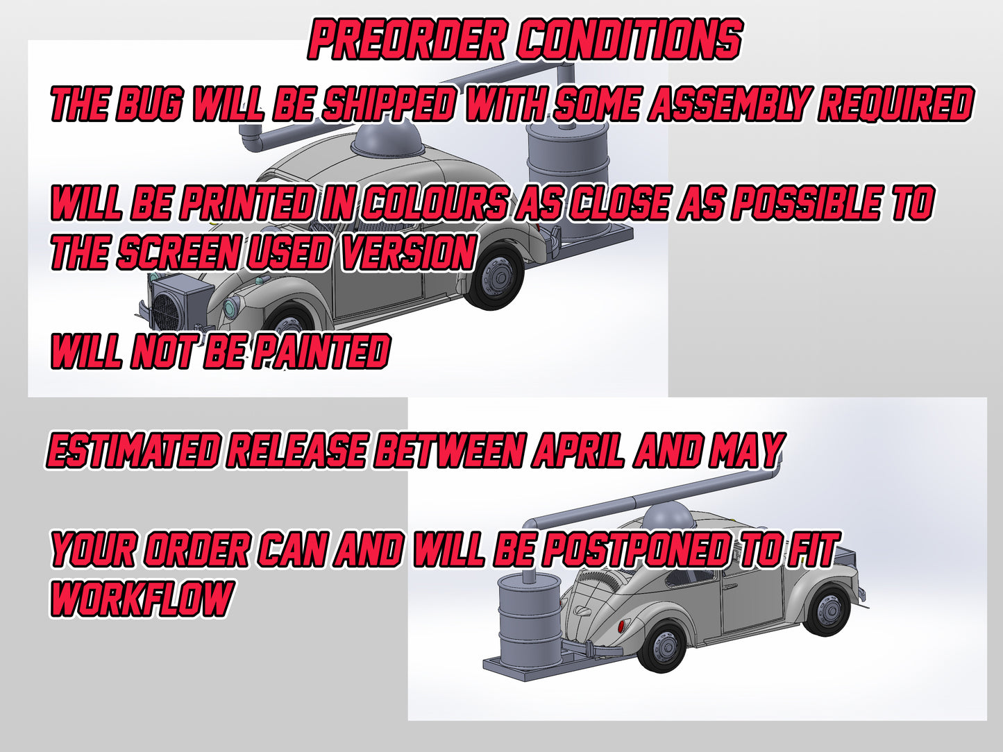 *PREORDER* Mighty Morphin Power Rangers - The Rad Bug - Action Figure Accesory - 1/12 Scale Car