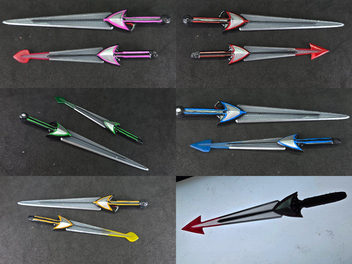 Power Rangers Chrono Ranger Power Rangers Time Froce - Chrono Sabers | Timeranger - Double Vector ...