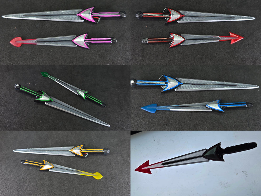 Power Rangers Time Froce - Chrono Sabers | Timeranger - Double Vector ...