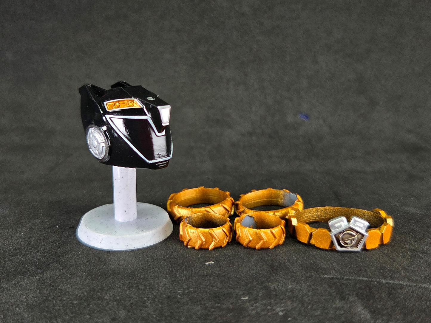 Power Rangers R.P.M - Ranger Operator Series Black / Engine Sentai Go-Onger - Go-On Black Conversion Kit | Lightning Collection Accessories