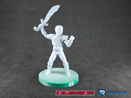 Heroes of the Grid - Five Star Squadron Rangers / Gosei Sentai Dairanger Miniatures | Epic Scale 50mm Miniature Tabletop Gaming