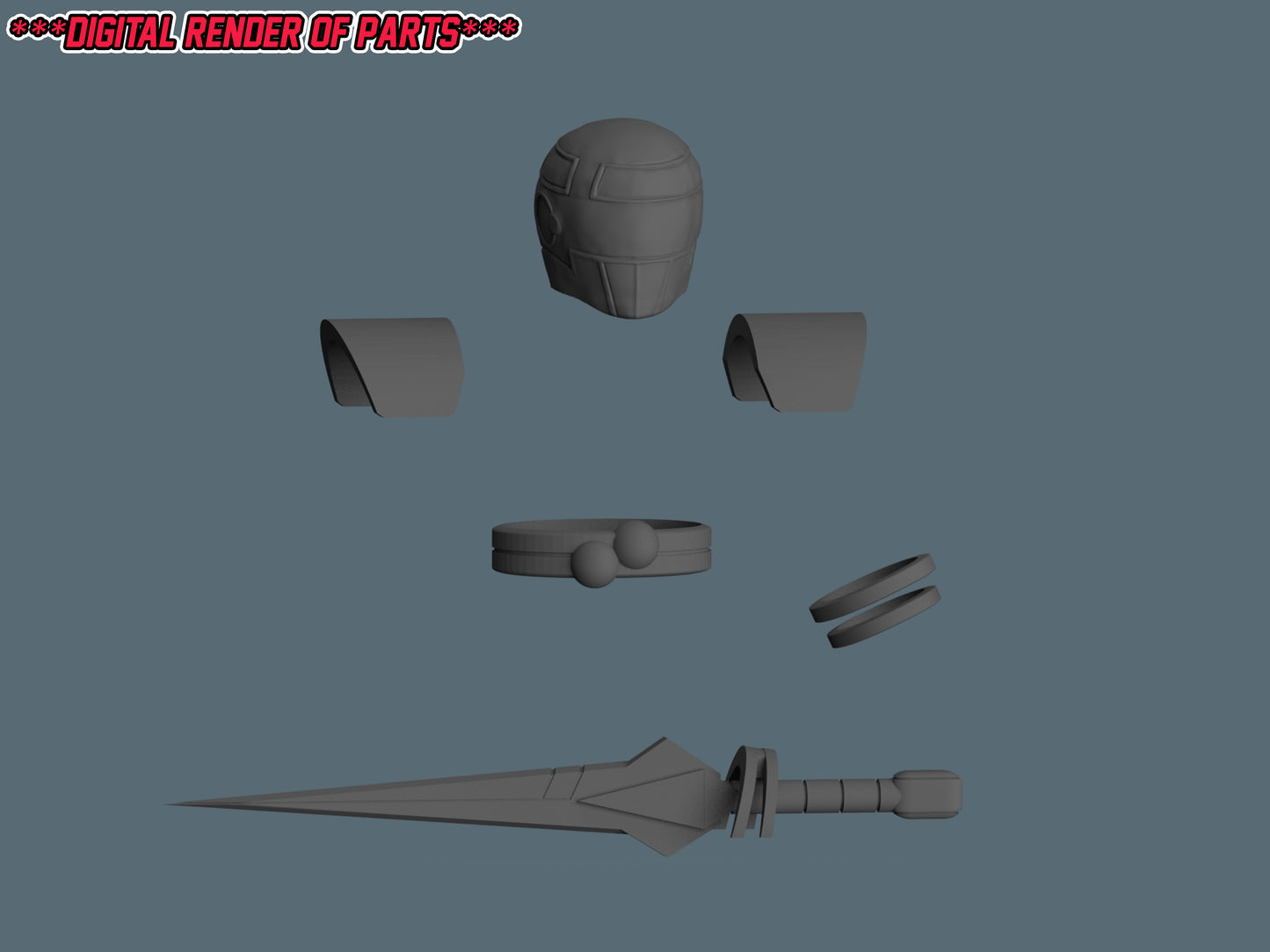 Power Rangers Solar Rangers - Red Solar Ranger | Conversion Kit | Lightning Collection Accessories