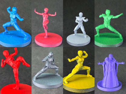 Heroes of the Grid - 1995 Power Rangers the Movie Miniatures | Epic Scale 50mm Miniature Tabletop Gaming