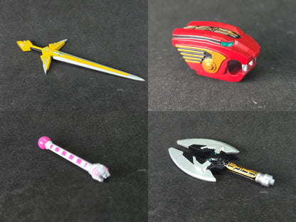 Power Rangers Wild Force / GaoRanger | Red Lion Fang - Golden Eagle Sword - Black Bison Axe - White Tiger Baton