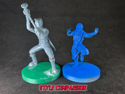 Heroes of the Grid - Ninjetti Rangers Miniatures | Epic Scale 50mm Miniature Tabletop Gaming