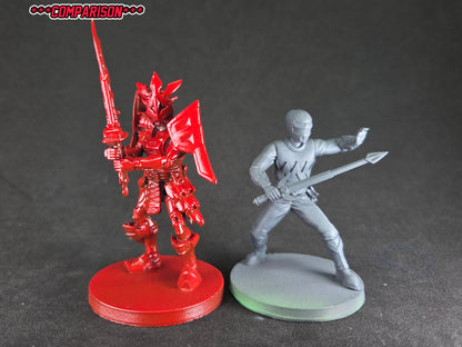 Power Rangers Heroes of the Grid - Power Rangers Samurai - Red Shogun Ranger | Epic Scale 50mm Miniature Tabletop Gaming