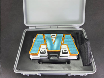 3D Printed & Painted Power Rangers Lightspeed Rescue Titanium Morpher with Case | Display Prop